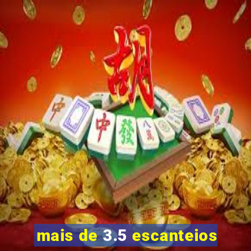 mais de 3.5 escanteios